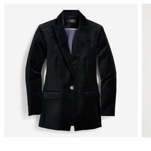NWT- Willa blazer in stretch velvet - Black 4 P